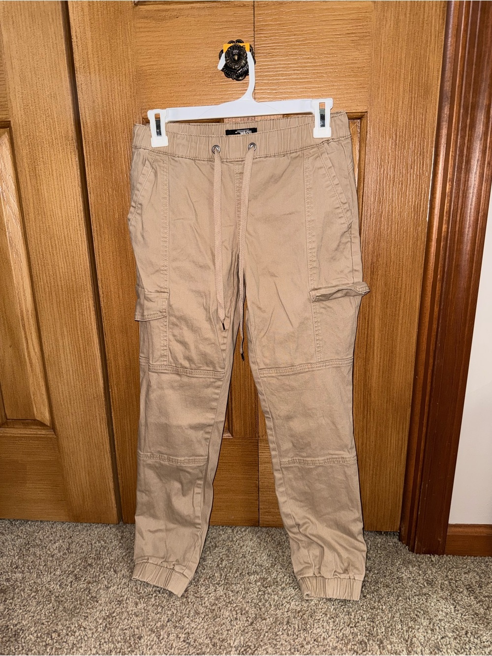 Rewash Khaki Drawstring Cargo Pants